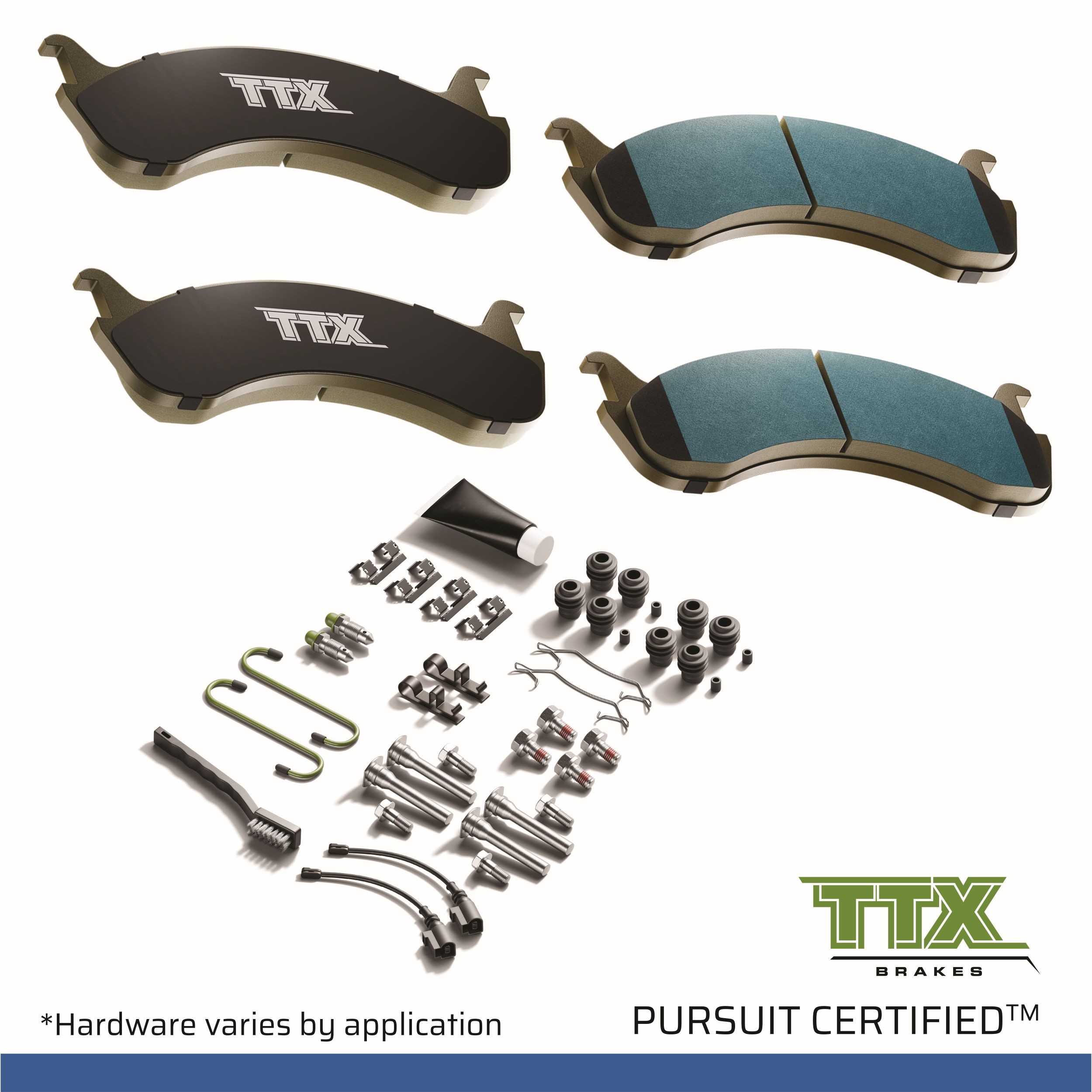 Front Disc Brake Pad Set | Mevotech Supreme TXBPP1611A Fits Ford - Main Image